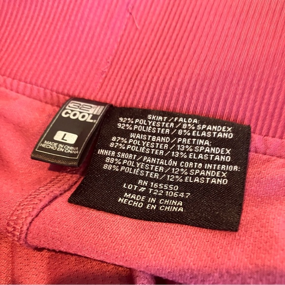 32 Degrees Cool Golf Tennis Purple Pink Skort Skirt Size Large - Picture 12 of 12